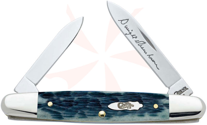 Case Limited Edition XXIV Blue Lagoon Bone Eisenhower 3-1/8