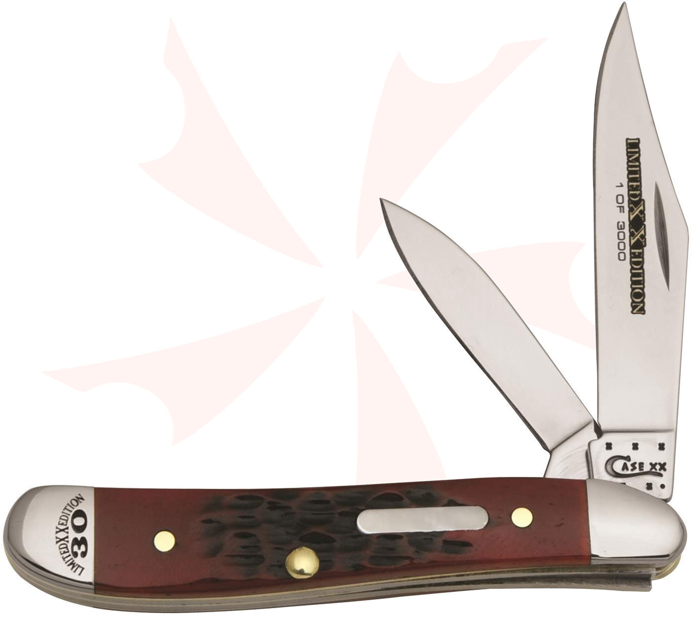 Case XX Limited Edition Brick Red Bone Peanut 2-7/8