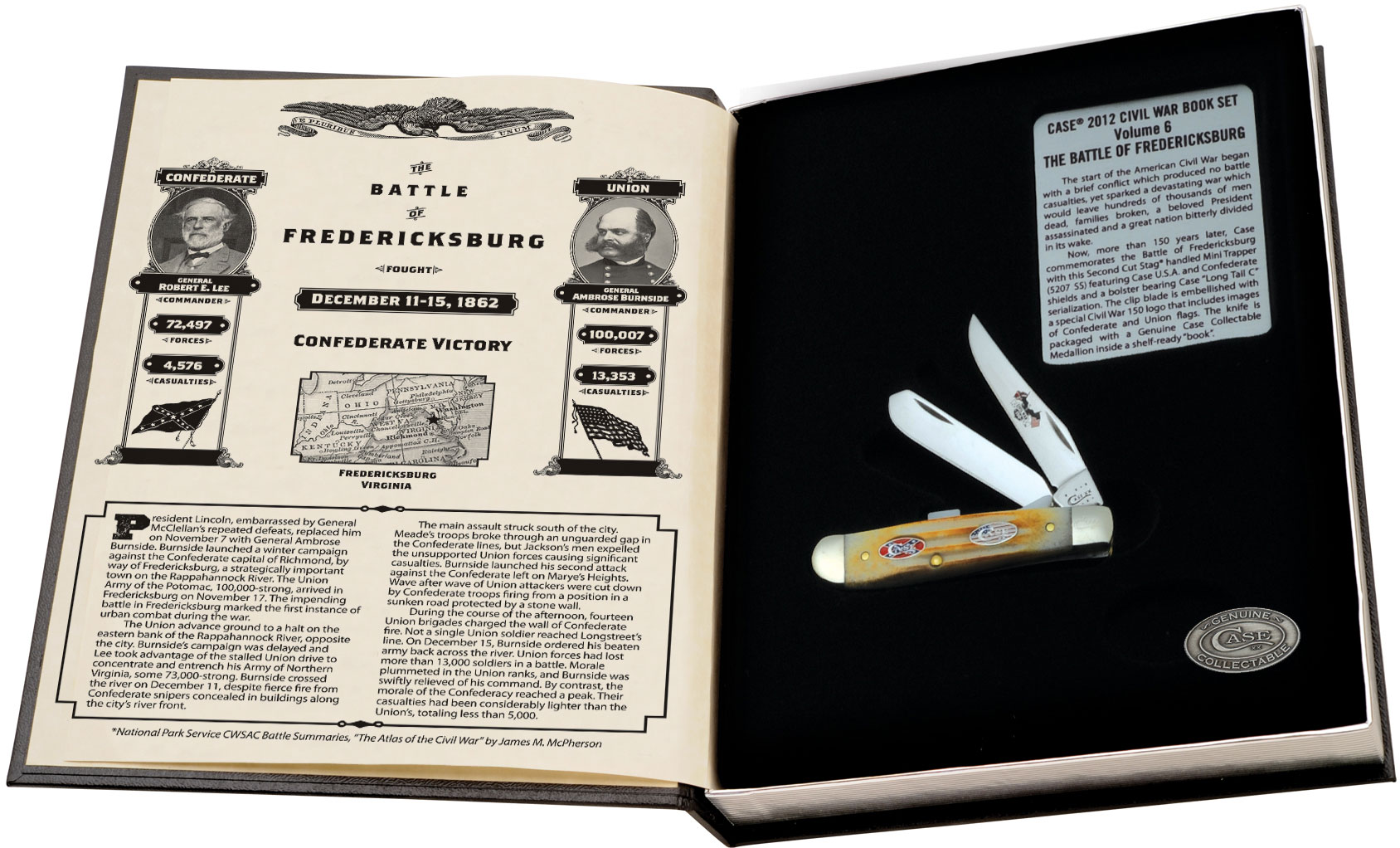 簡単内戦 Case Civil War Commemoratives Mini Trapper Battle of