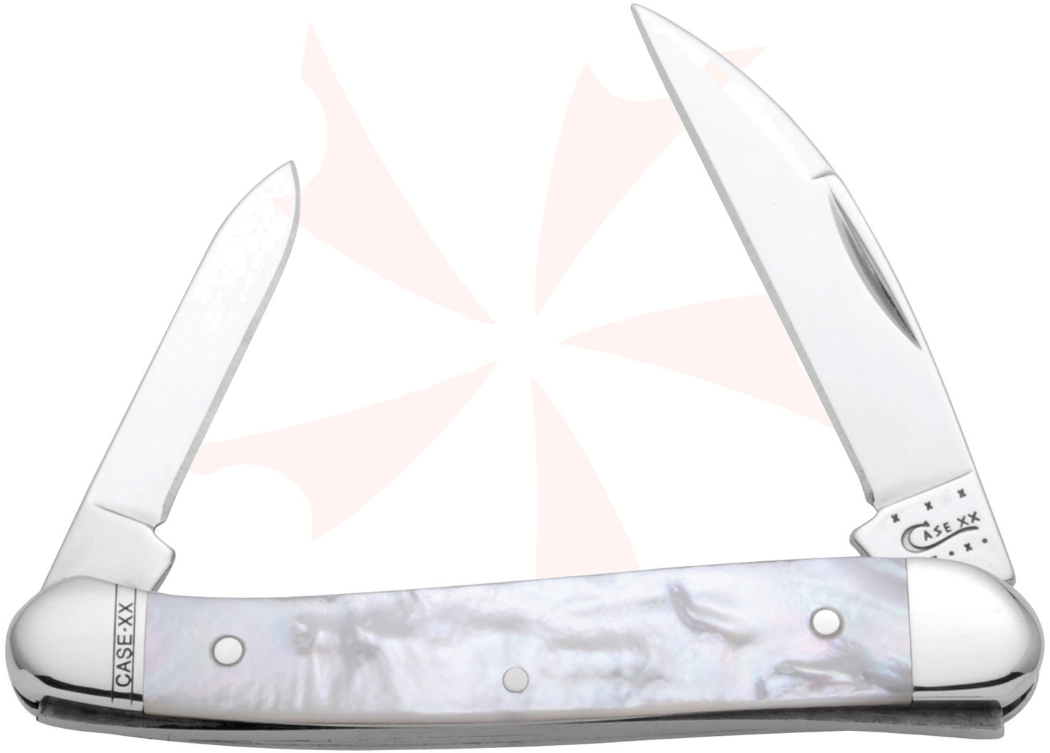 Case Genuine Mother-of-Pearl Mini Copperhead 3-1/8