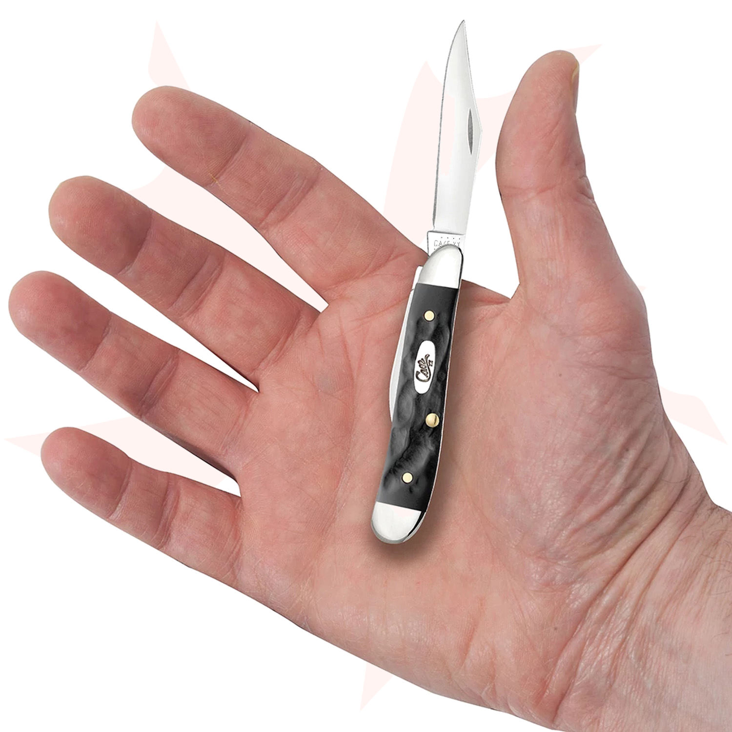 Case Black Jigged Synthetic Peanut 2-7/8