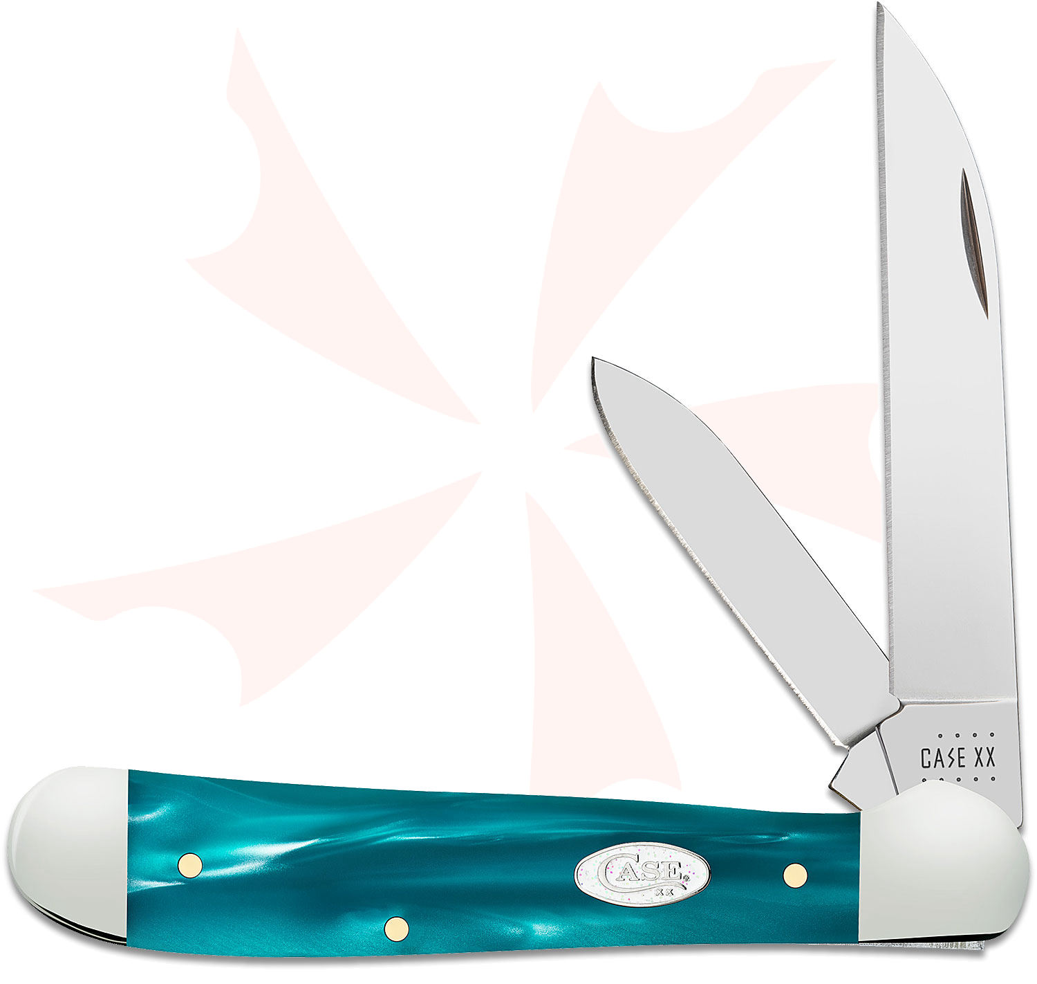 Case SparXX Smooth Aqua Kirinite Copperhead Pocket Knife 3.88