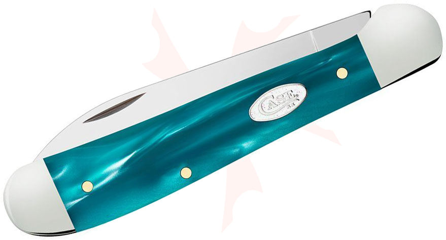 Case SparXX Smooth Aqua Kirinite Copperhead Pocket Knife 3.88