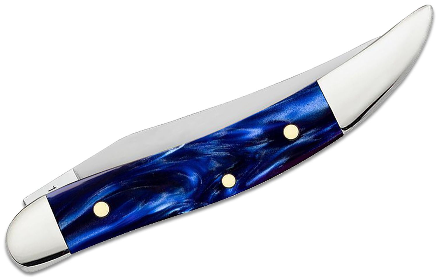 Case®  Smooth Blue G-10 Small Texas Toothpick with XX Diamond shield –