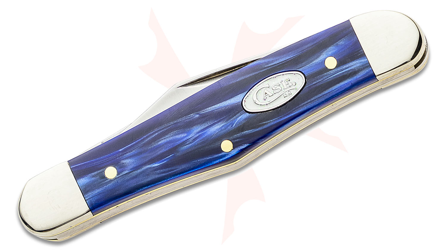 Case SparXX Smooth Blue Pearl Kirinite Half Whittler Pocket Knife 3.25