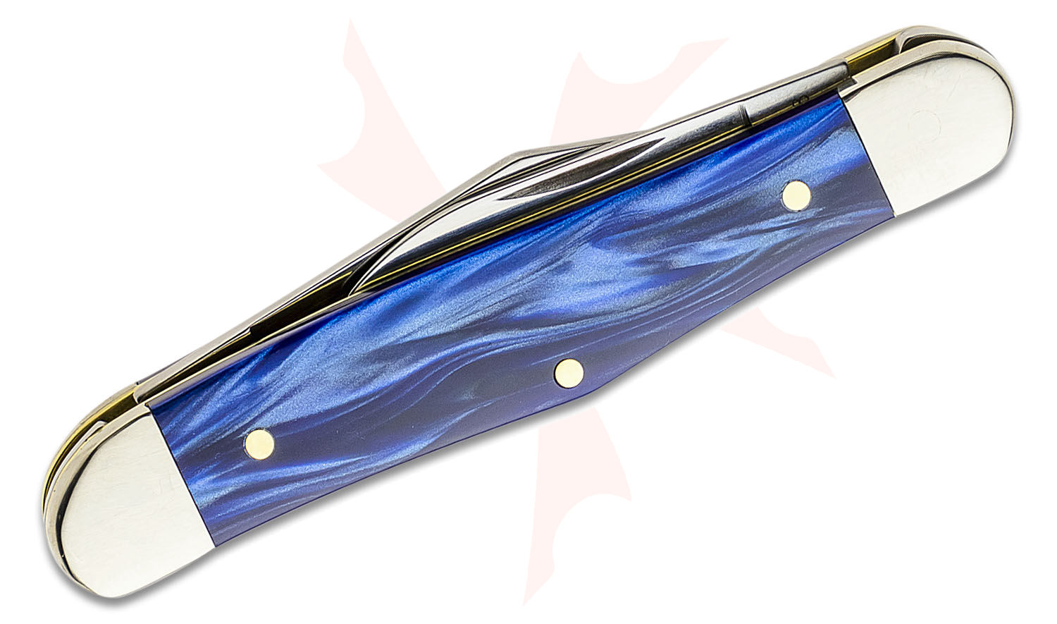 Case SparXX Smooth Blue Pearl Kirinite Half Whittler Pocket Knife 3.25