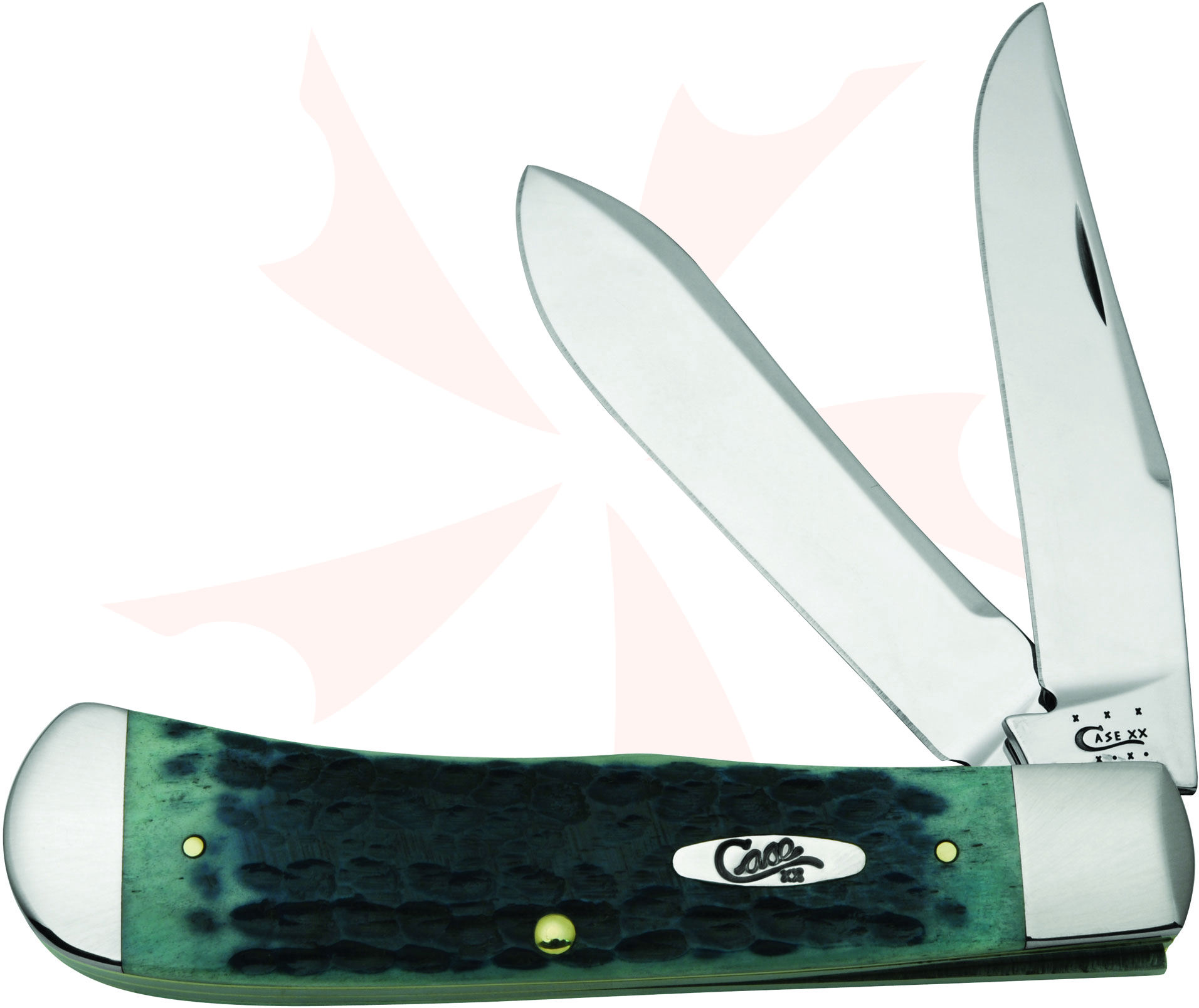 Case Blue Lagoon Jigged Bone Panama Trapper 4-5/8