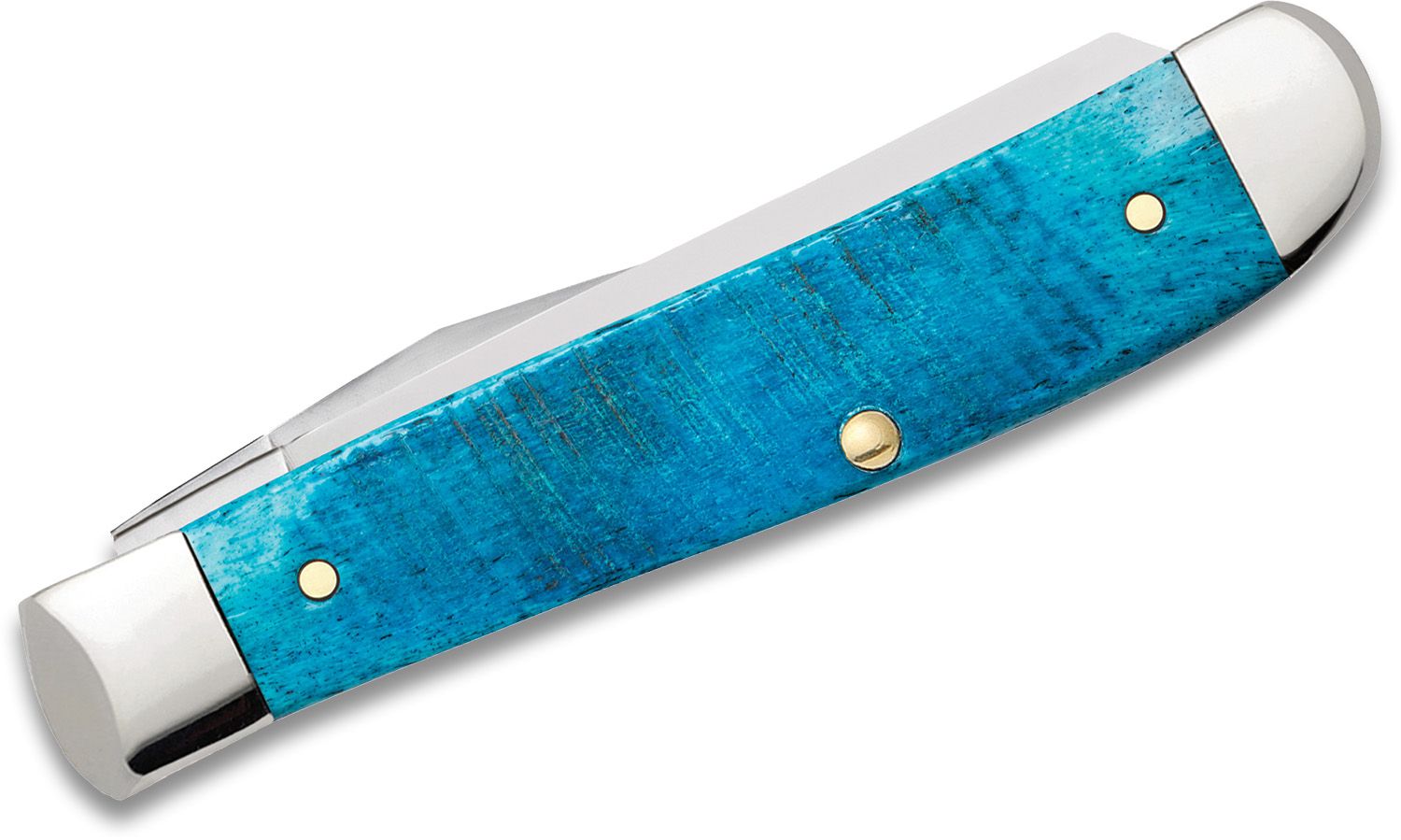 Aiko Blue (あいこ, アイコ) Damascus Steel Knife with Coloured Blue Resin Handle - 6pcs Set | Santoku Knife