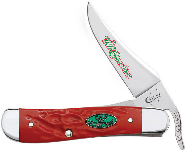 Case Christmas Rough Dark Red Synthetic RussLock 4-1/4
