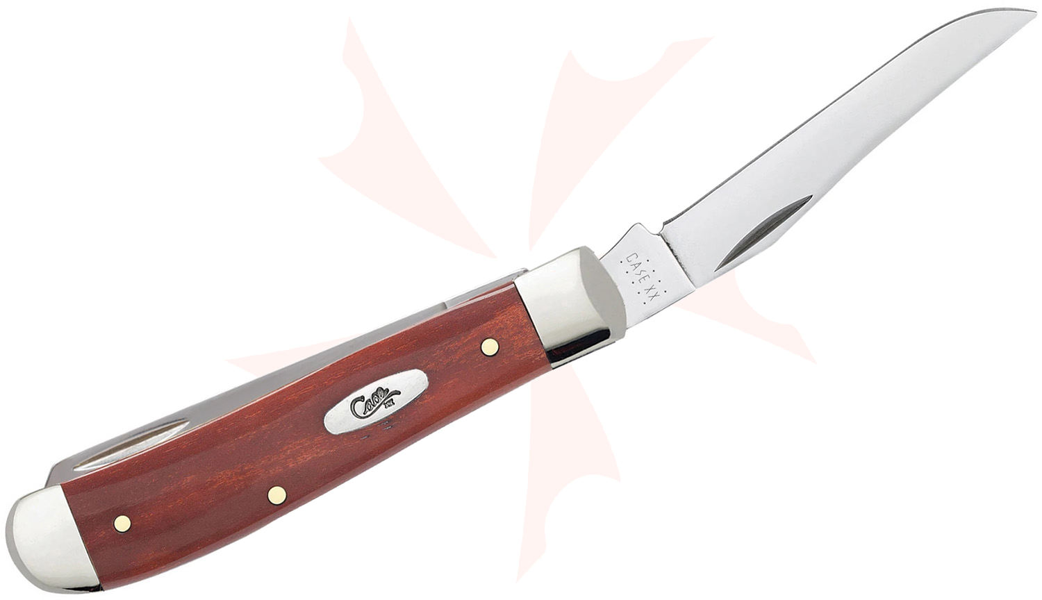 Case Smooth Chestnut Bone Mini Trapper 3-1/2
