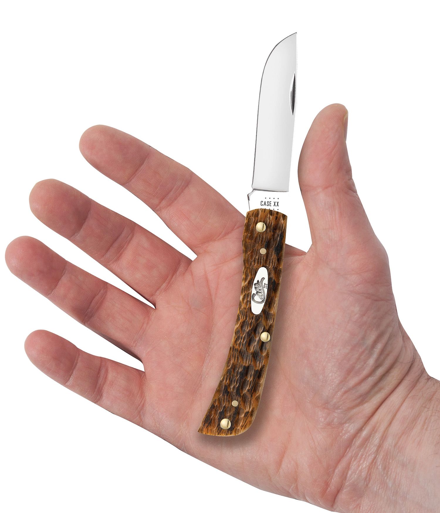 Case Sod Buster Jr Amber Jigged Bone, 30092, 6137 CV pocket knife