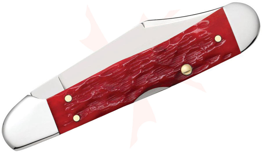 Case Peach Seed Jig Dark Red Bone Mini CopperLock 3.63