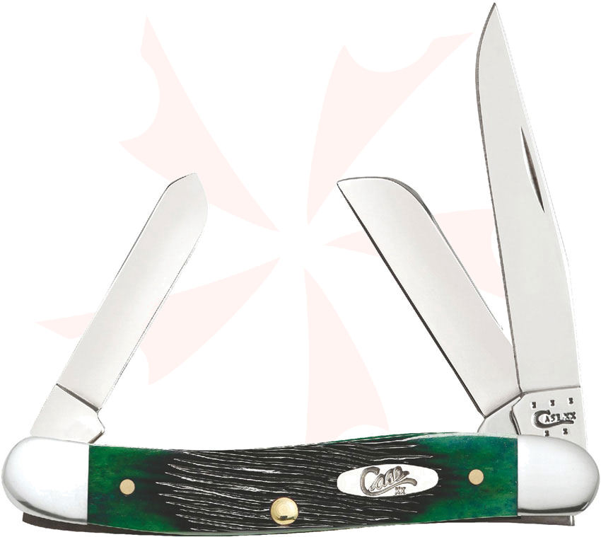 Case Hunter Green Medium Stockman 3-5/8
