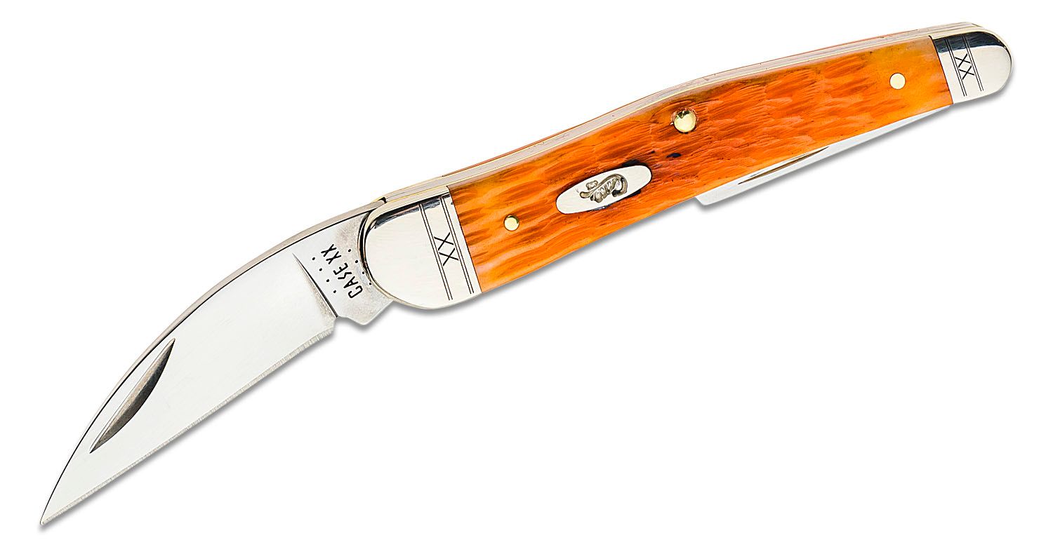 Case Crandall Jig Cayenne Bone Seahorse Whittler 4 Closed (6355WH SS) -  KnifeCenter - 35813 - Discontinued