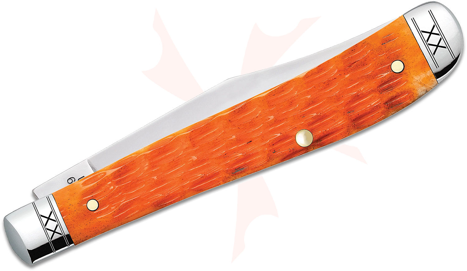 Case Crandall Jig Cayenne Bone Slimline Trapper 4.125