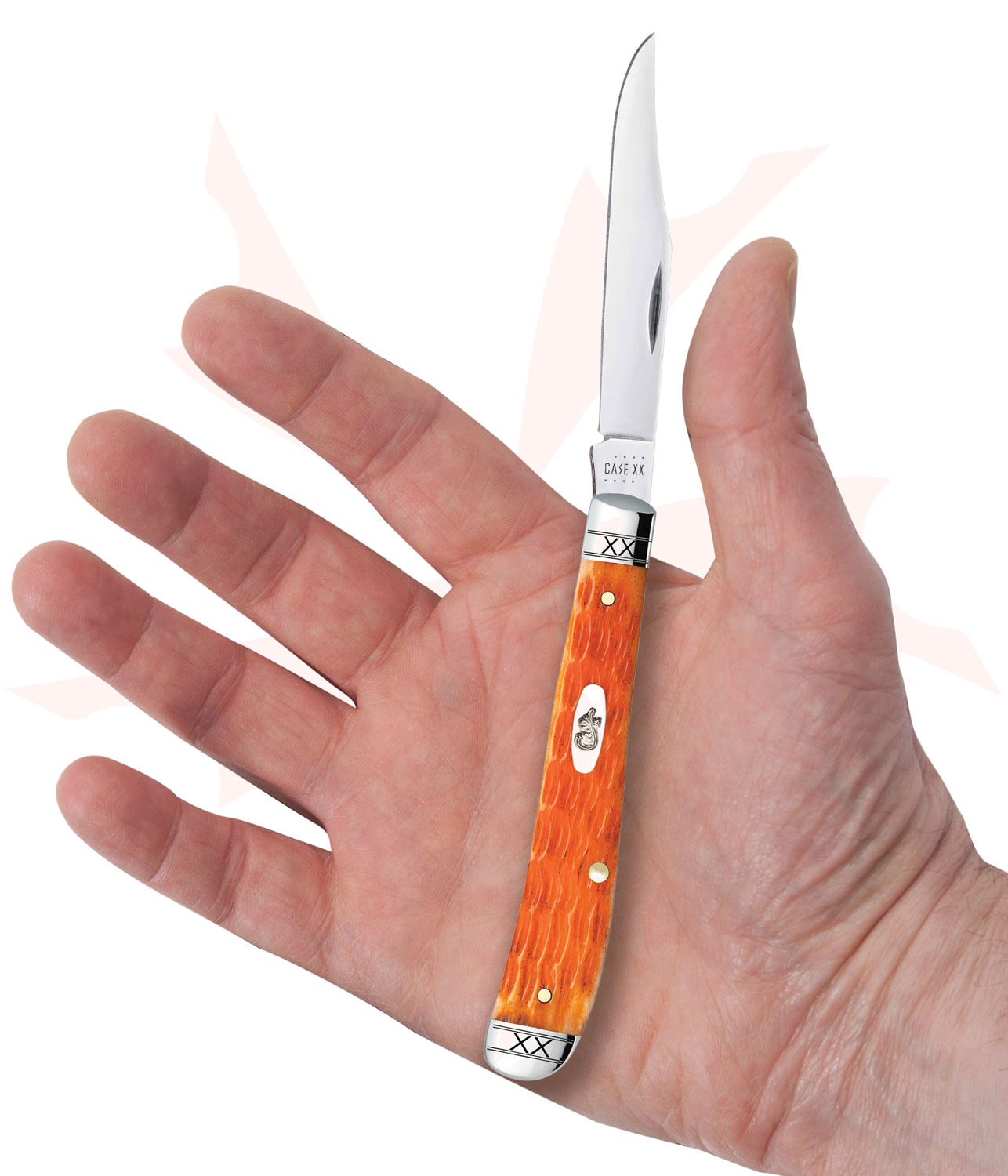 Case Crandall Jig Cayenne Bone Slimline Trapper 4.125