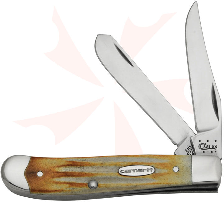 Case Carhartt Second Cut Stag Mini Trapper 3-1/2