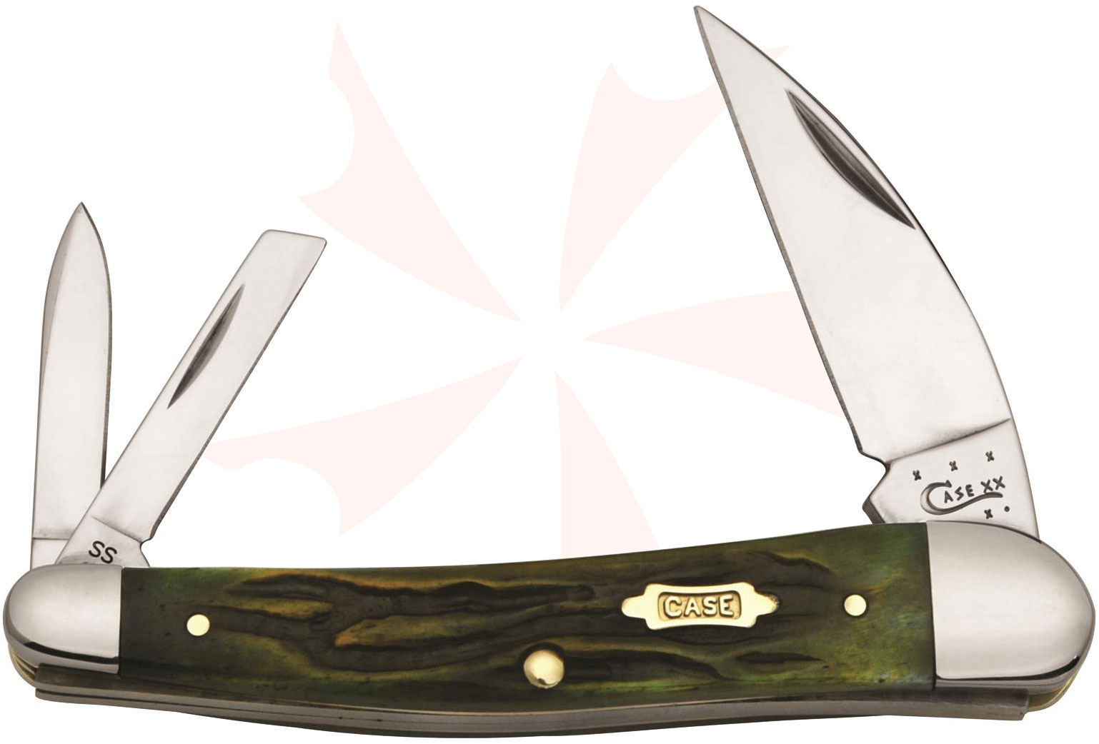 Case Worm Groove Burnt Moss Bone Seahorse Whittler 4