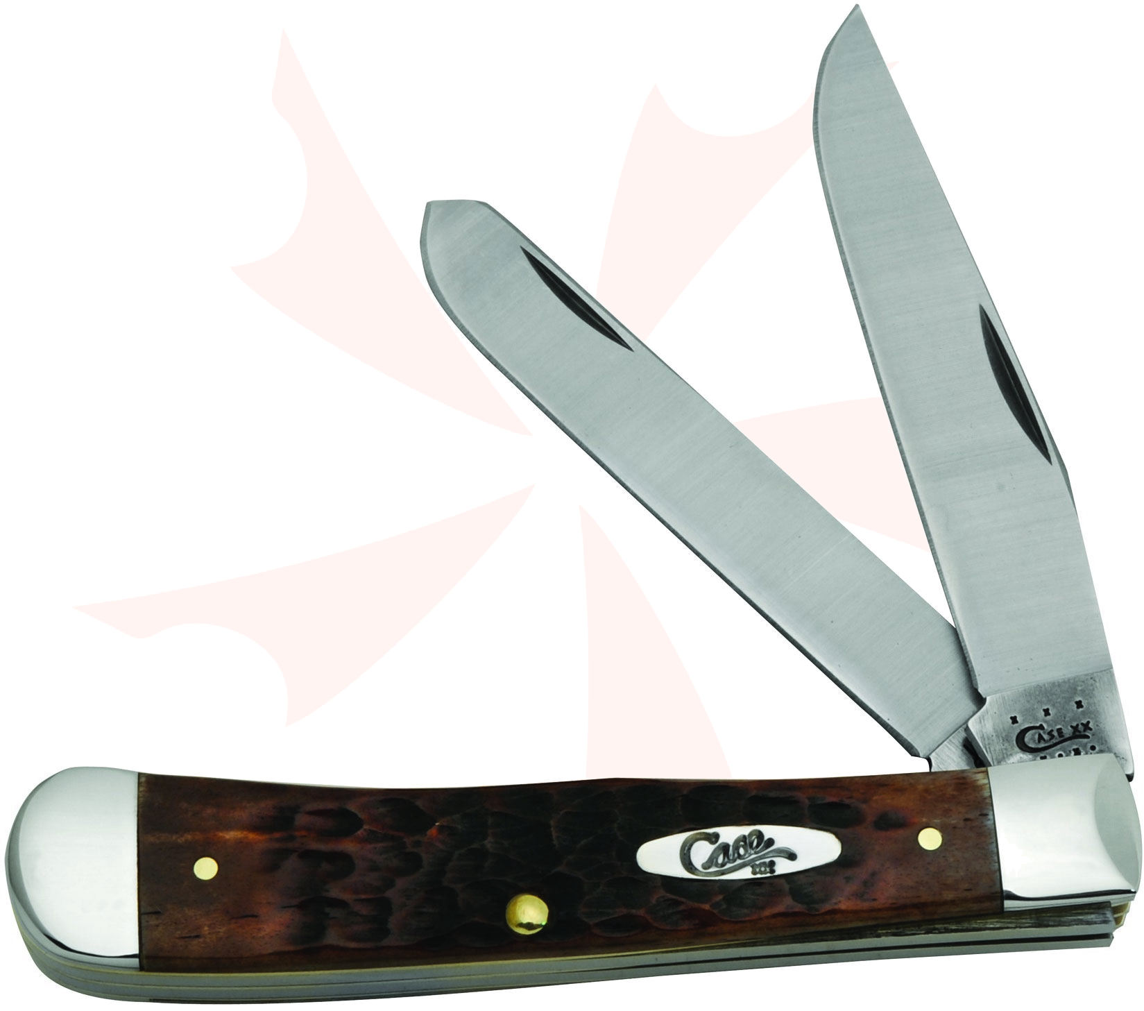 Case Standard Jigged Caramel Bone Trapper 4-1/8
