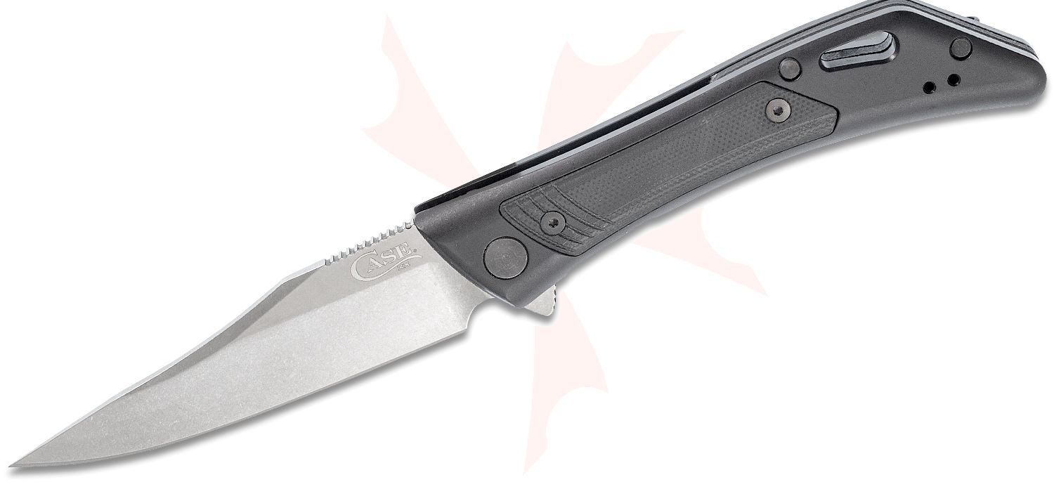 Case Shark Tooth Flipper Knife 3.5" S35VN Stonewashed Clip Point Blade ...