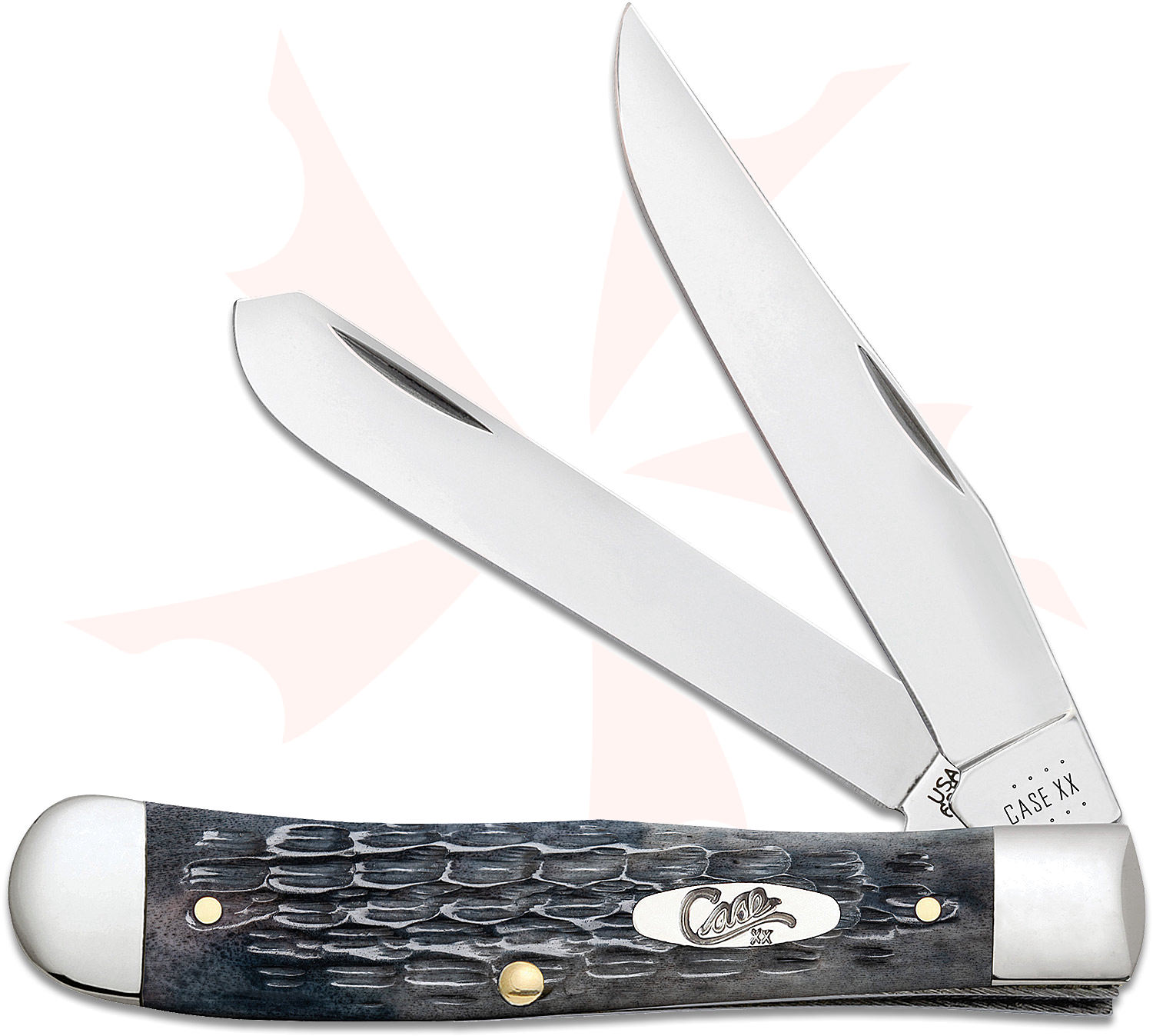 Case Pocket Worn Crandall Jig Gray Bone Trapper 4.13