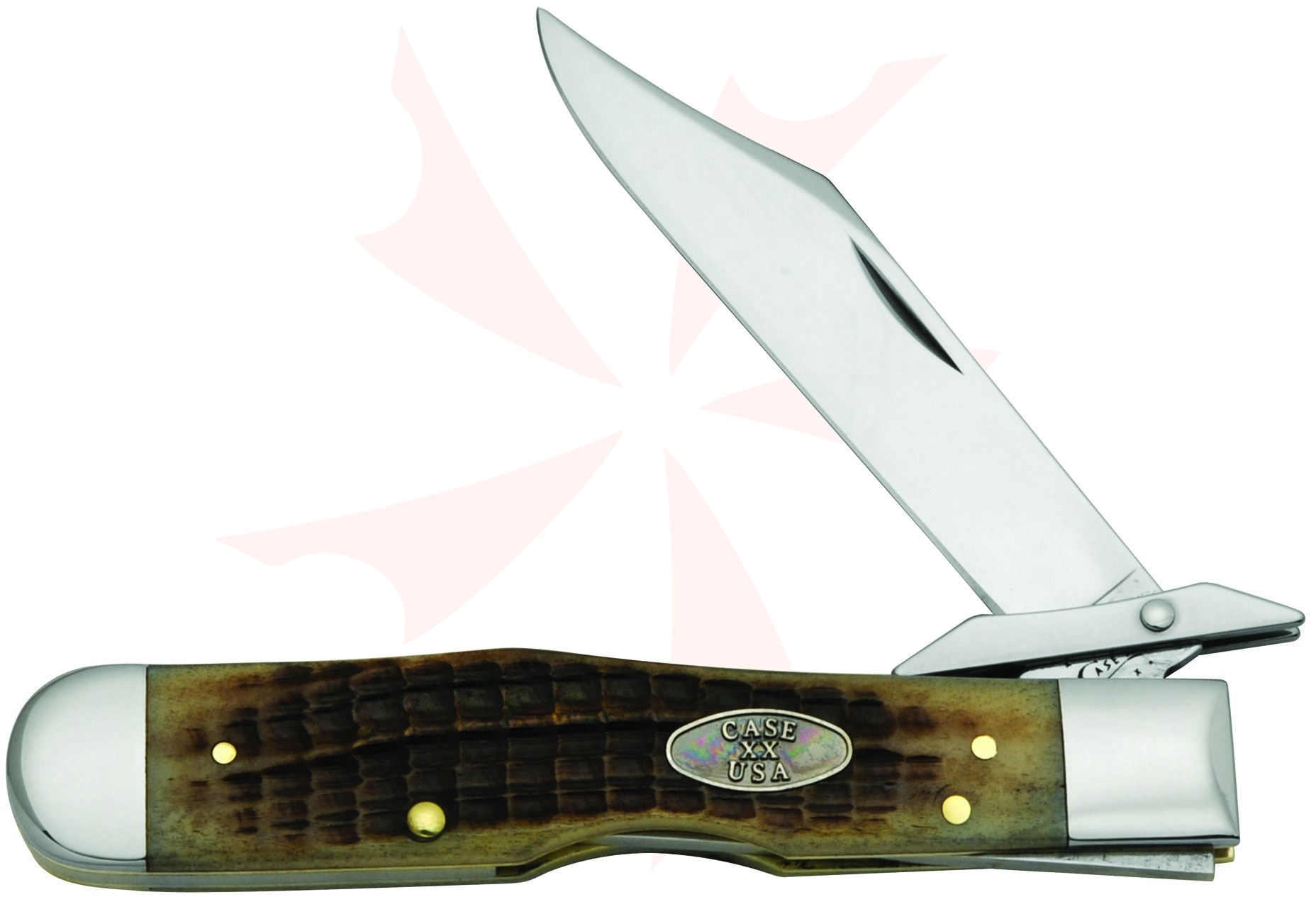 Case Root Beer Bone Cheetah 4-3/8