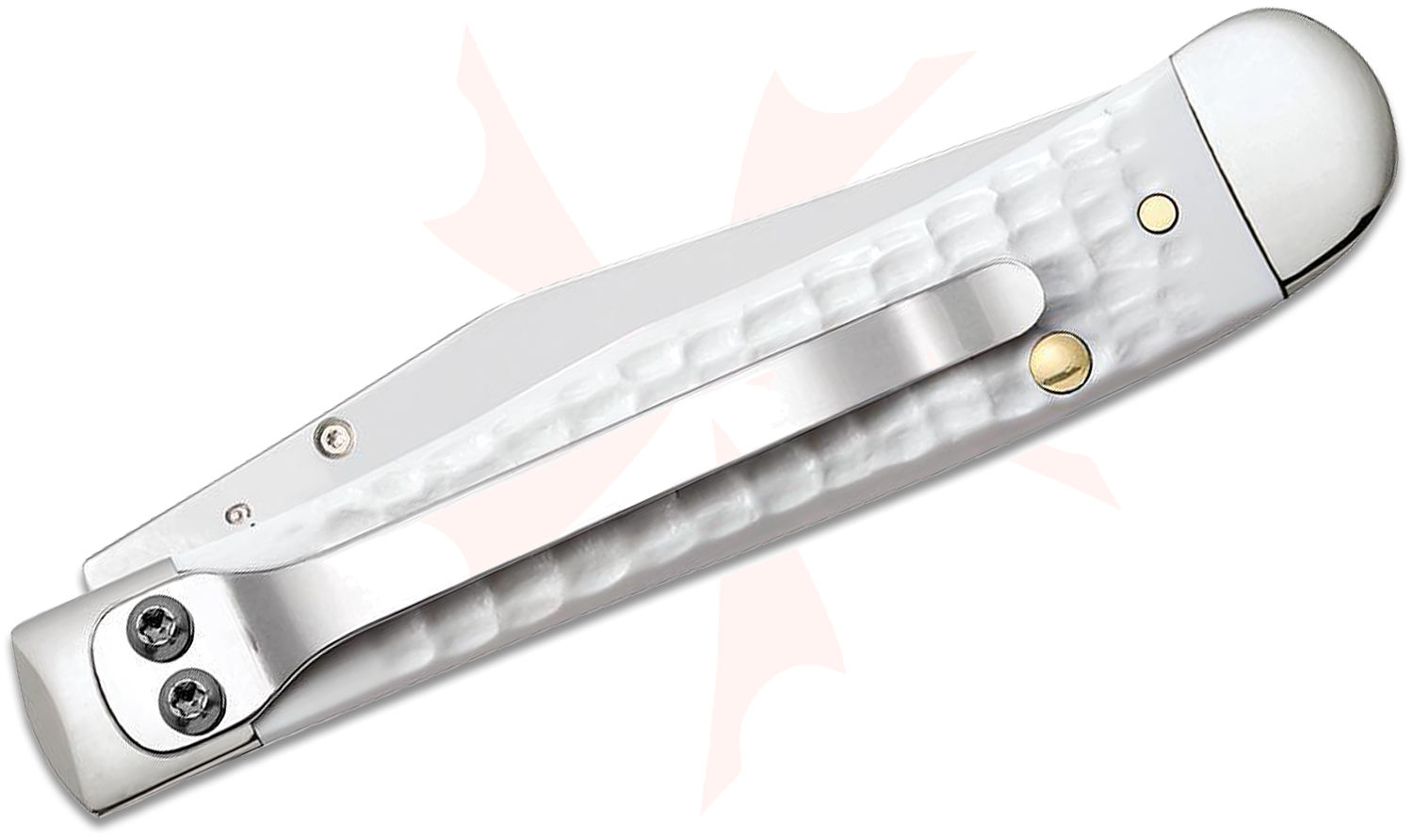 Case Jigged White Synthetic Sparxx Kickstart Assisted TrapperLock