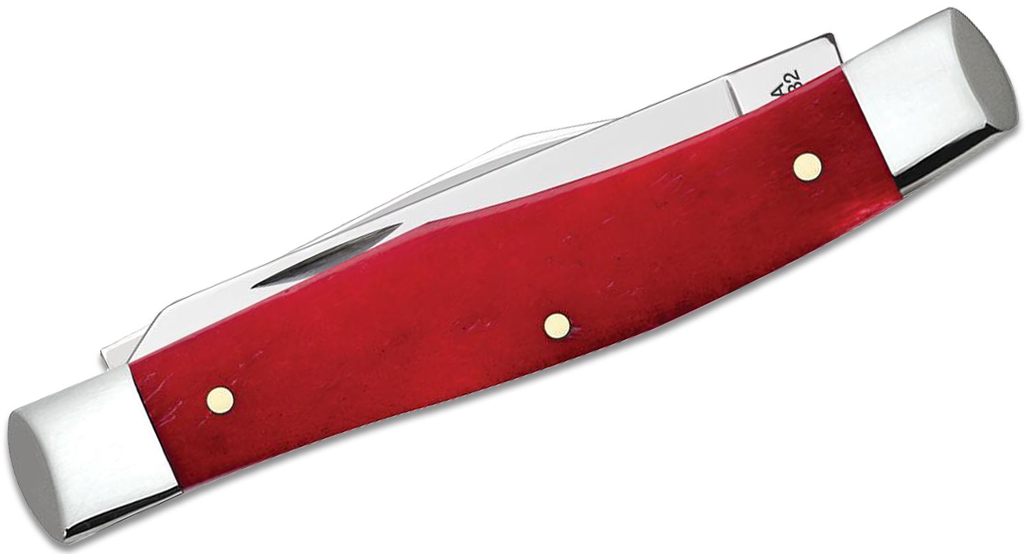 Case Smooth Dark Red Bone Mini Moose 3.63 Closed (62032 SS) - KnifeCenter  - 60547 - Discontinued