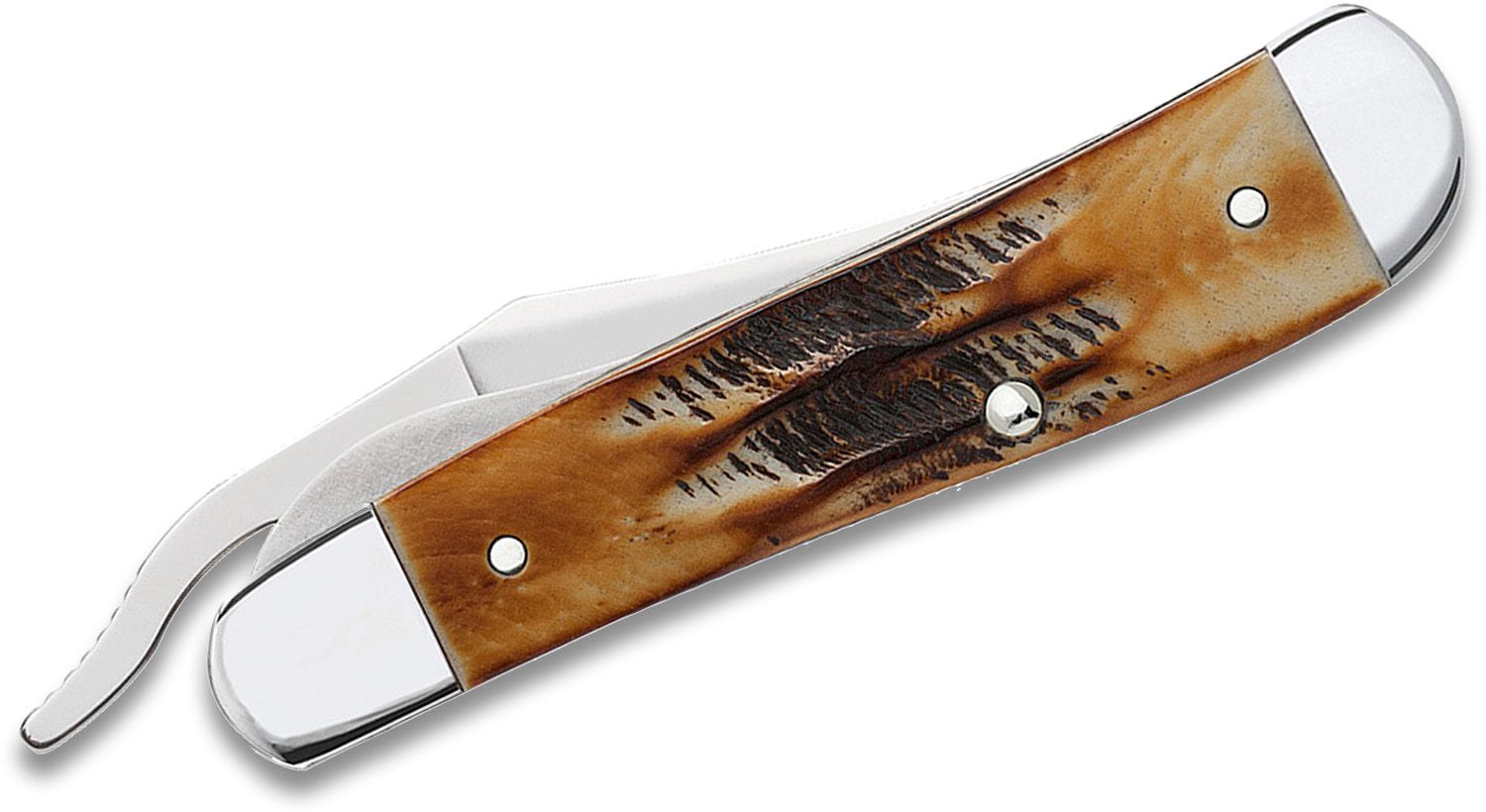 Case 2266 4-Piece Steak Knife Set, Natural Bone Handle