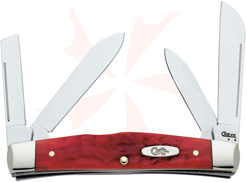 Case Dark Red Bone CV Medium Congress 3-5/8