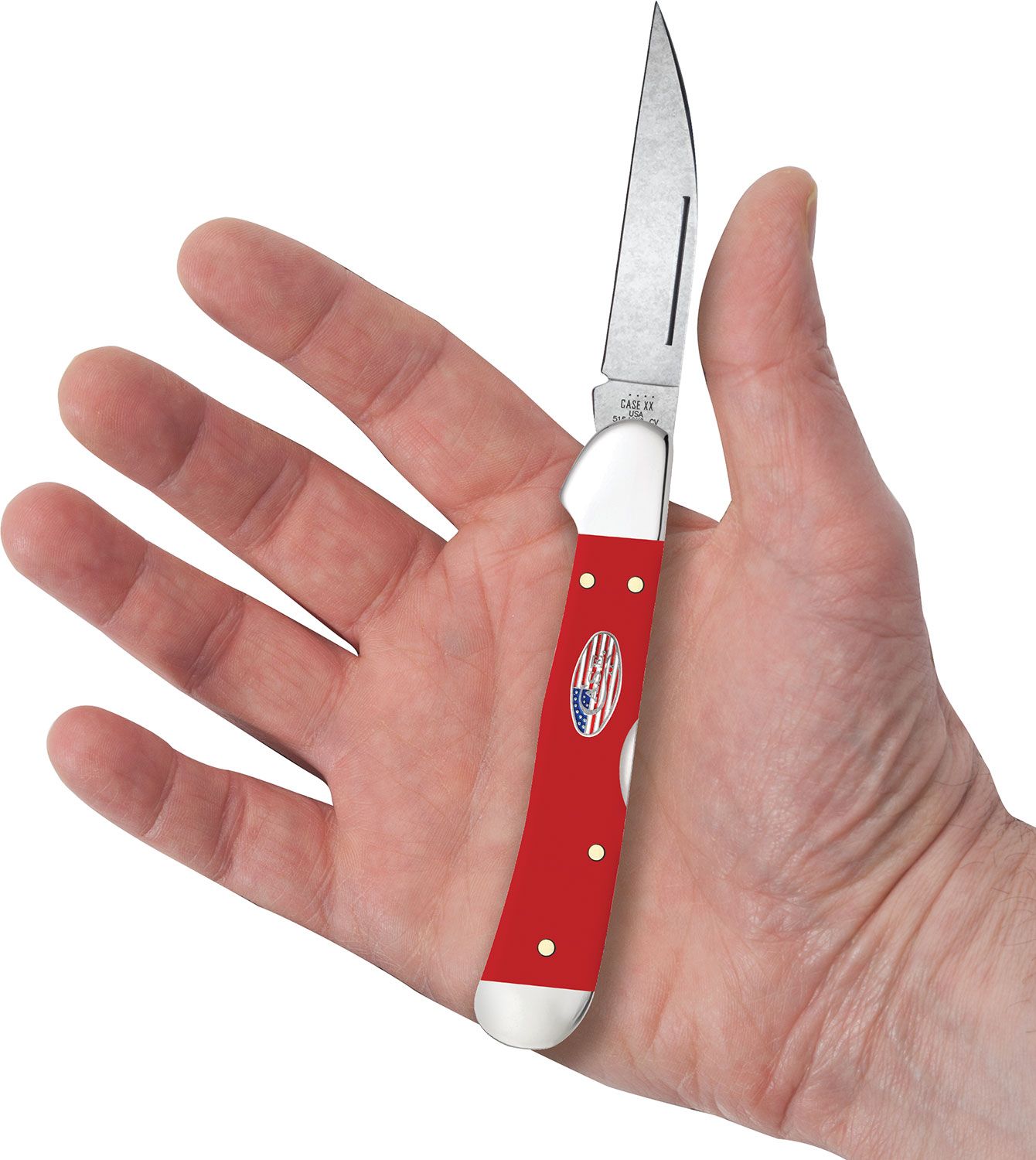 Case®  American Workman Smooth Red Synthetic CS Sod Buster Jr® Knife –