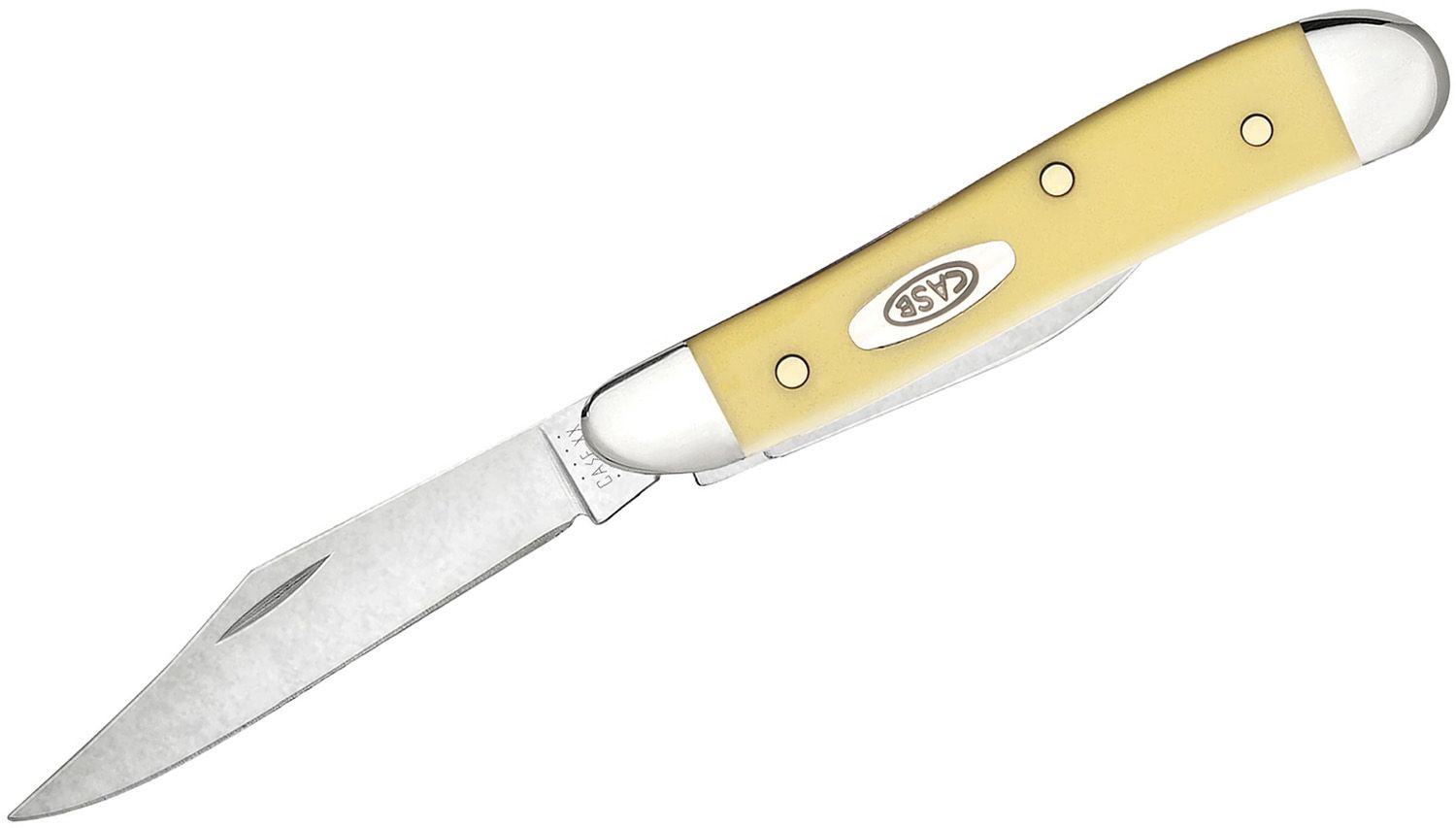 Case Yellow Synthetic Peanut 2-7/8 Closed (3220 SS) - KnifeCenter - 80030