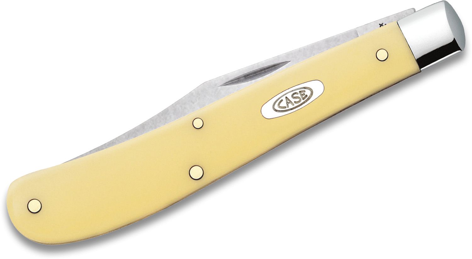 Case Yellow Synthetic Slimline Trapper 4-1/8 Closed (31048 SS) -  KnifeCenter - 80031