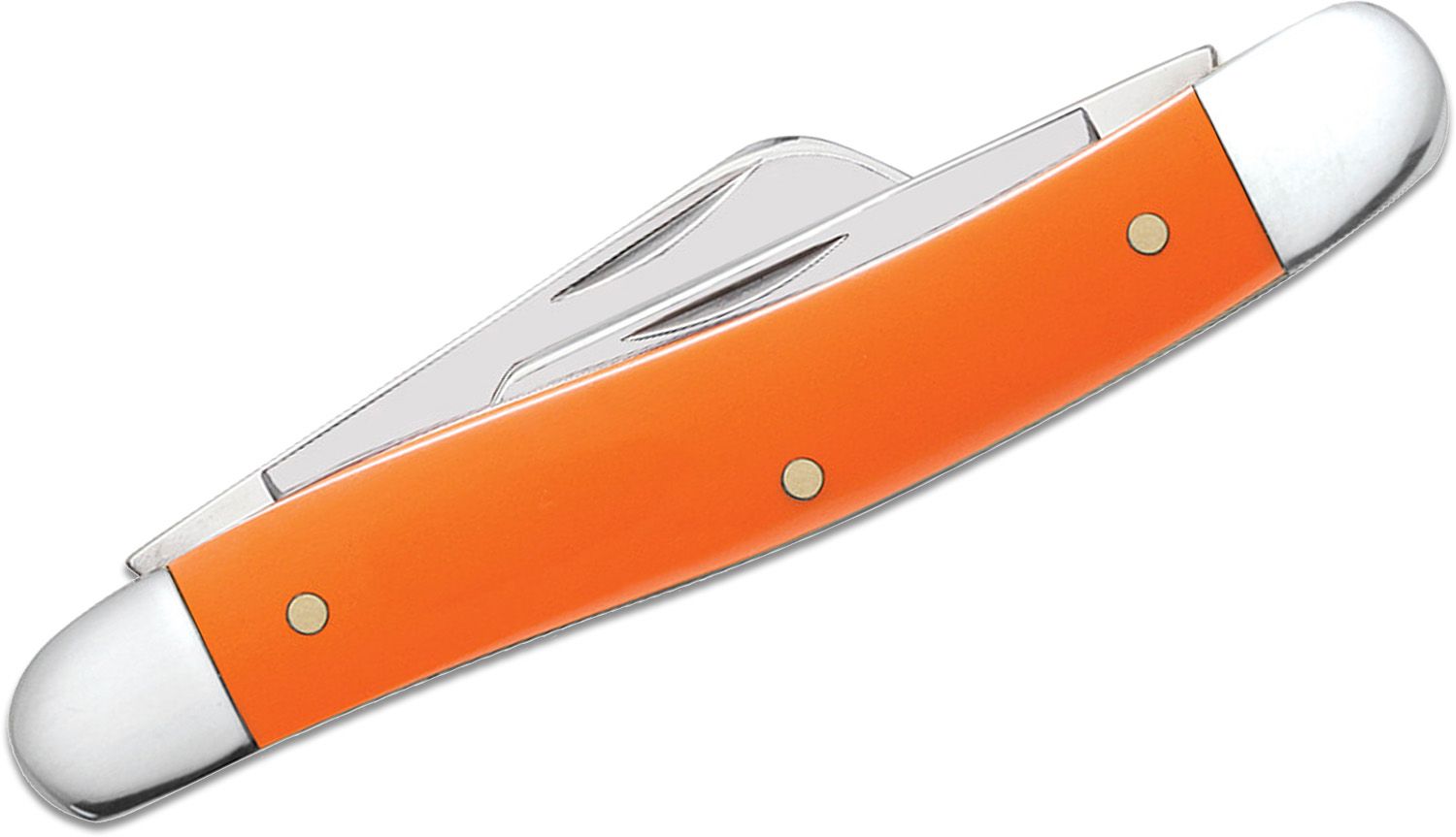 Case Large Stockman Knife, Smooth Orange Synthetic, CA-80503