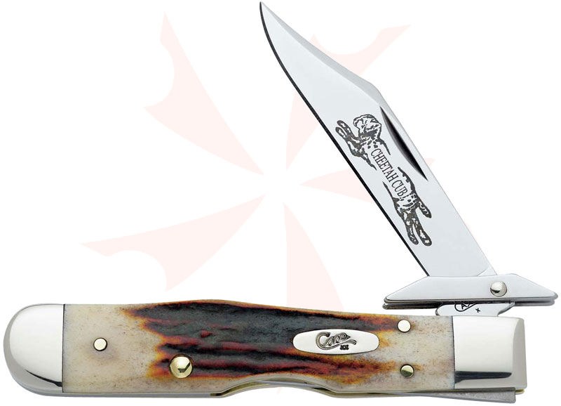 Case Knives Red Stag Cheetah Cub 3-1/2