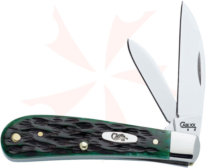 Case Pocket Worn Bermuda Green Bone Sway Back Jack 3-1/5