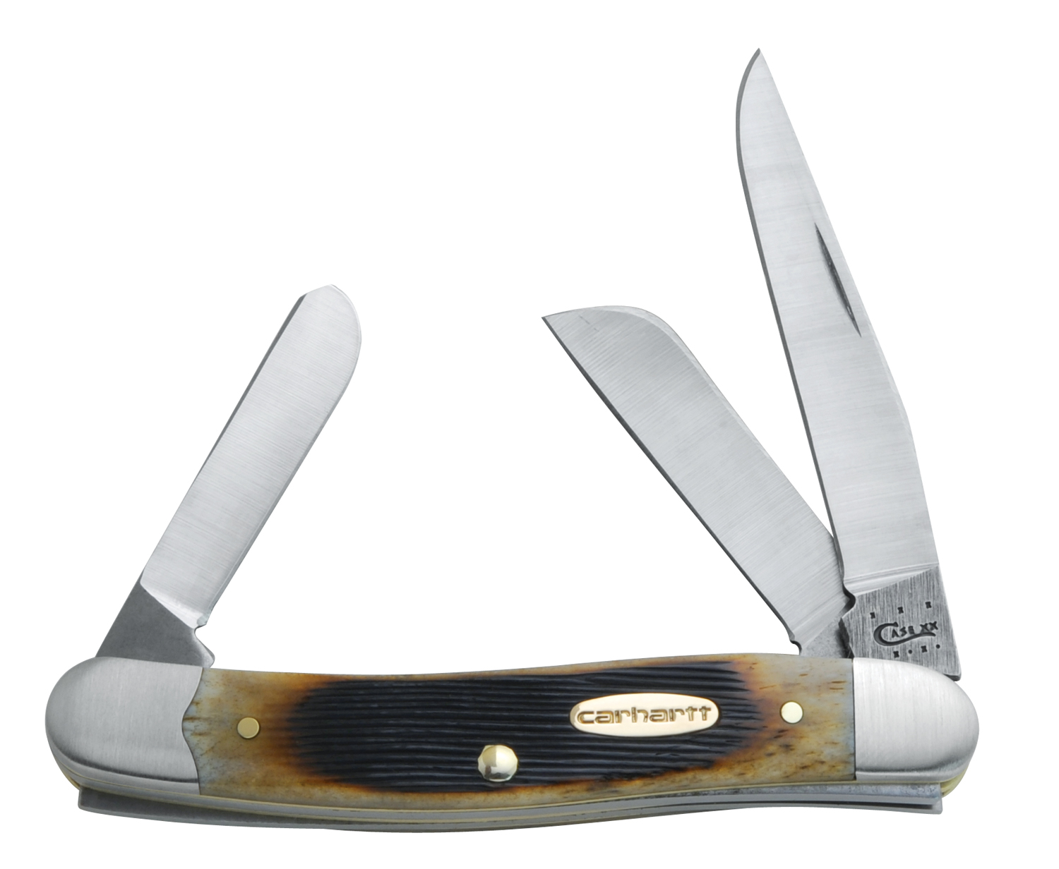 Case Carhartt Dark Molasses Bone Medium Stockman 3-5/8