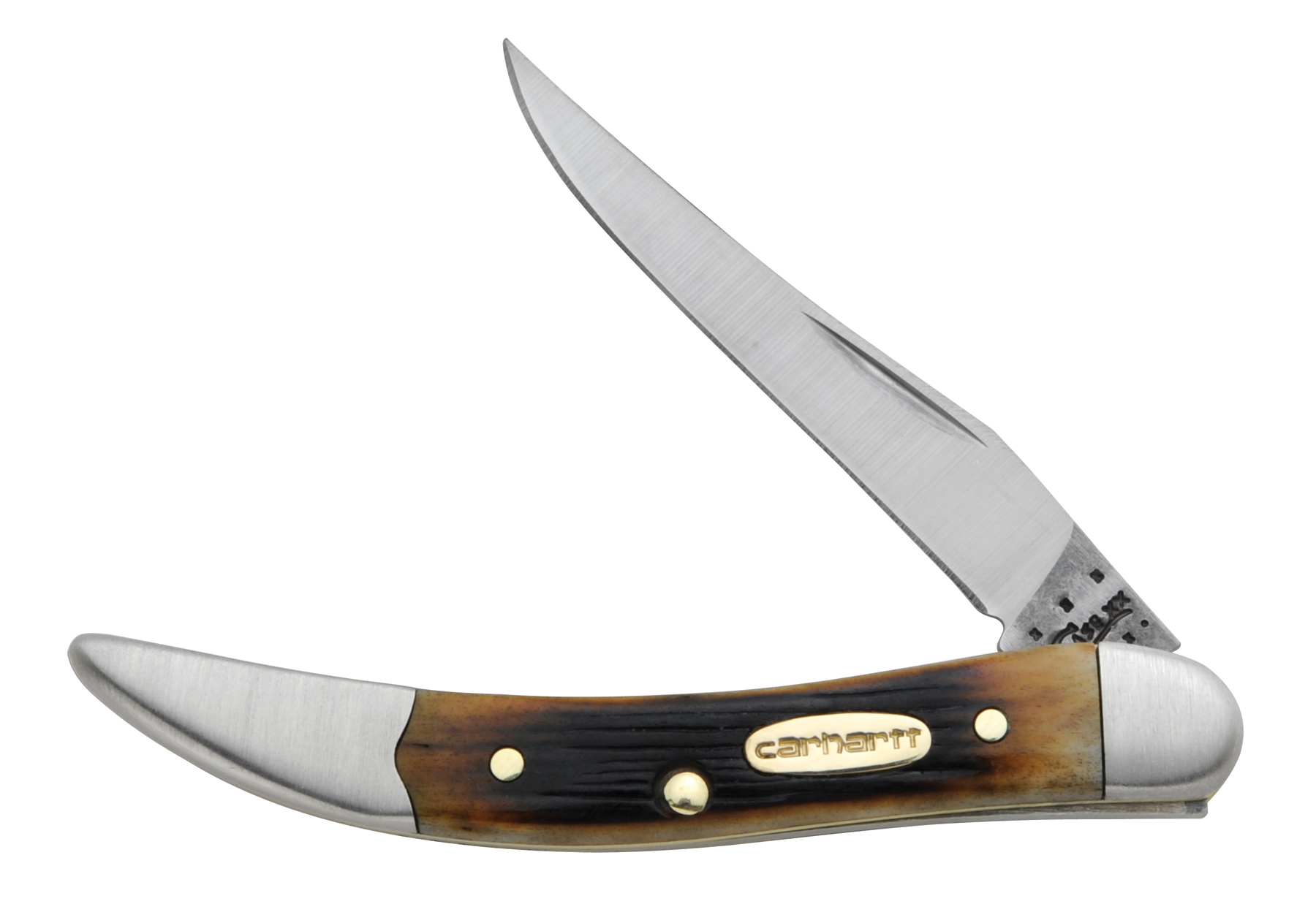 Case Carhartt Dark Molasses Bone Small Texas Toothpick 3