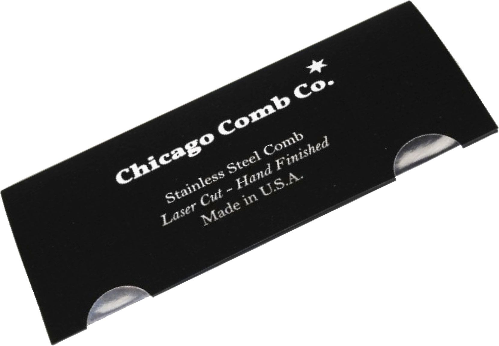 Chicago Comb Model 1 Comb, Mirror Stainless Steel, 5.5