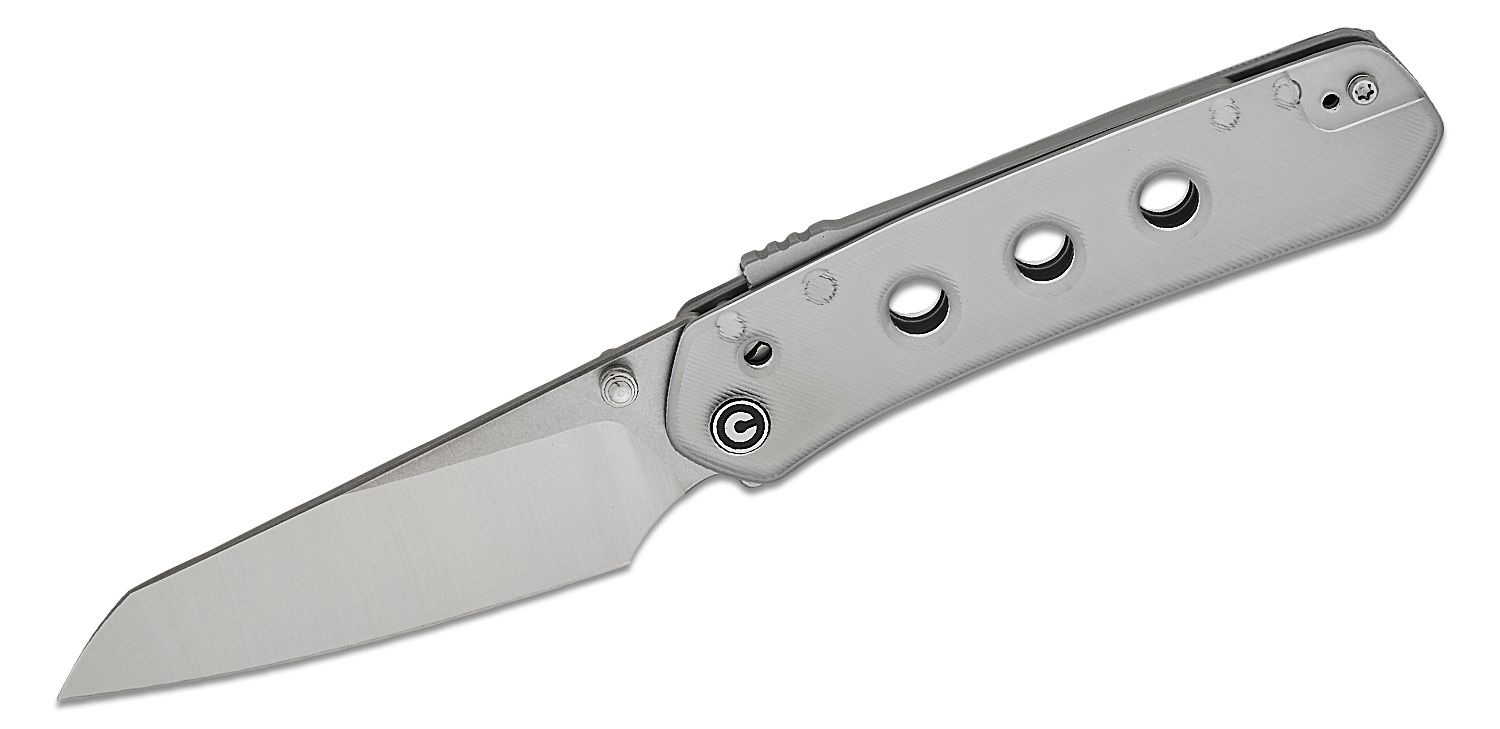 CIVIVIKnivesSnecxVisionFGSuperlockFoldingKnife3.54inchNitro-VTwo-ToneReverseTantoBlade,PolishedLexanHandles