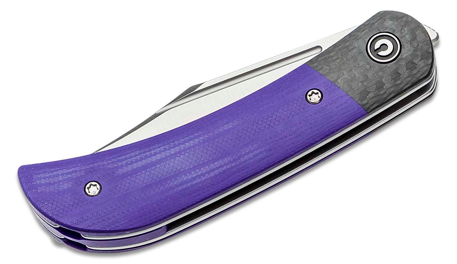 CIVIVI Appalachian Drifter 2 C19010C-3 Knife Nitro-V Steel & Purple G10  Pocket - CV