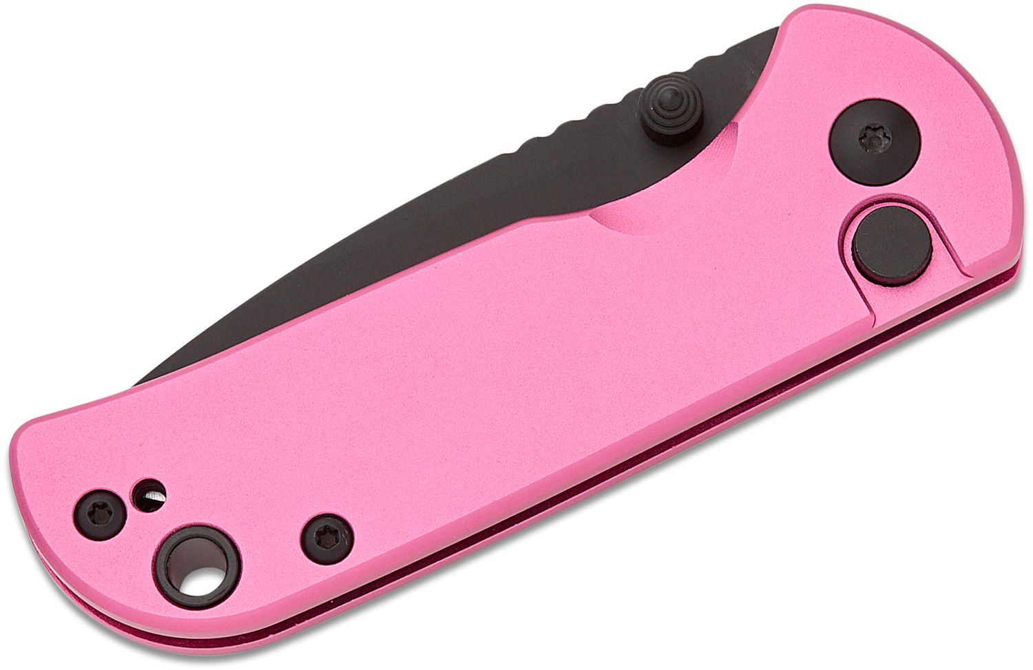 CJRB Mini Pyrite Pocket Knife Pink Aluminum Handle AR-RPM9 Drop Point Blade  J1934-PK