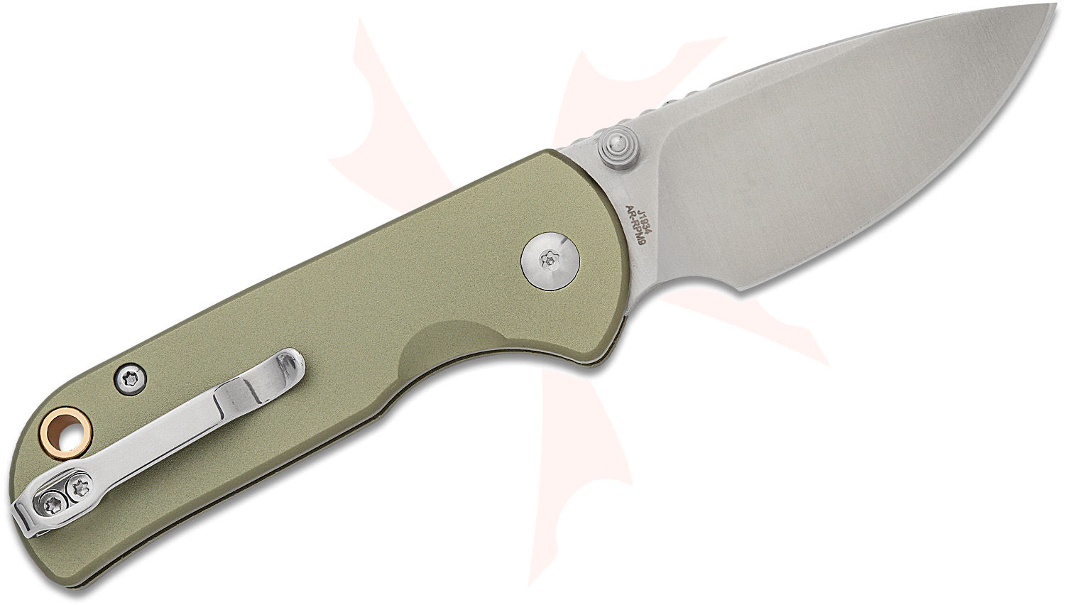 CJRB Cutlery Mica Folding Knife 2.36" ARRPM9 Sand Polished Drop Point