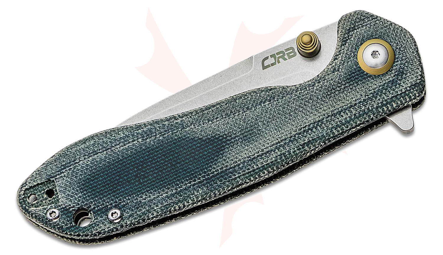 CJRB Cutlery Scoria Flipper Knife 3.48" ARRPM9 Stonewashed Drop Point