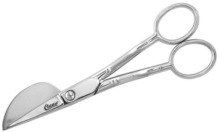 Full 6'' Stainless Applique Duckbill Scissors Blade with Offset