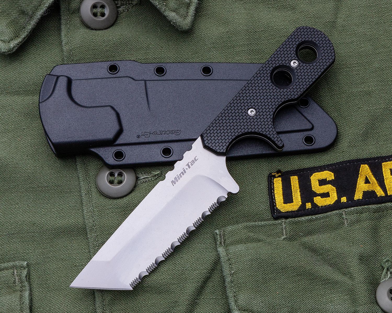 Cold Steel 42SS Super Edge Neck Knife 2 Serrated Blade, Kray-Ex Handle -  KnifeCenter