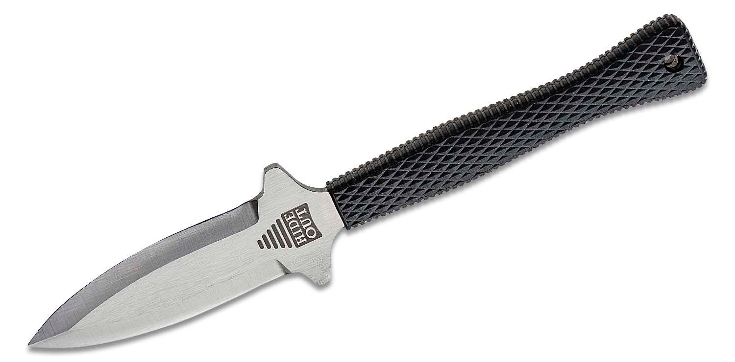 Lot of 2 Knives 9" Full Tang Gut Hook Sure-Grip Handles & 3-1/2" Dagger Sheaths 