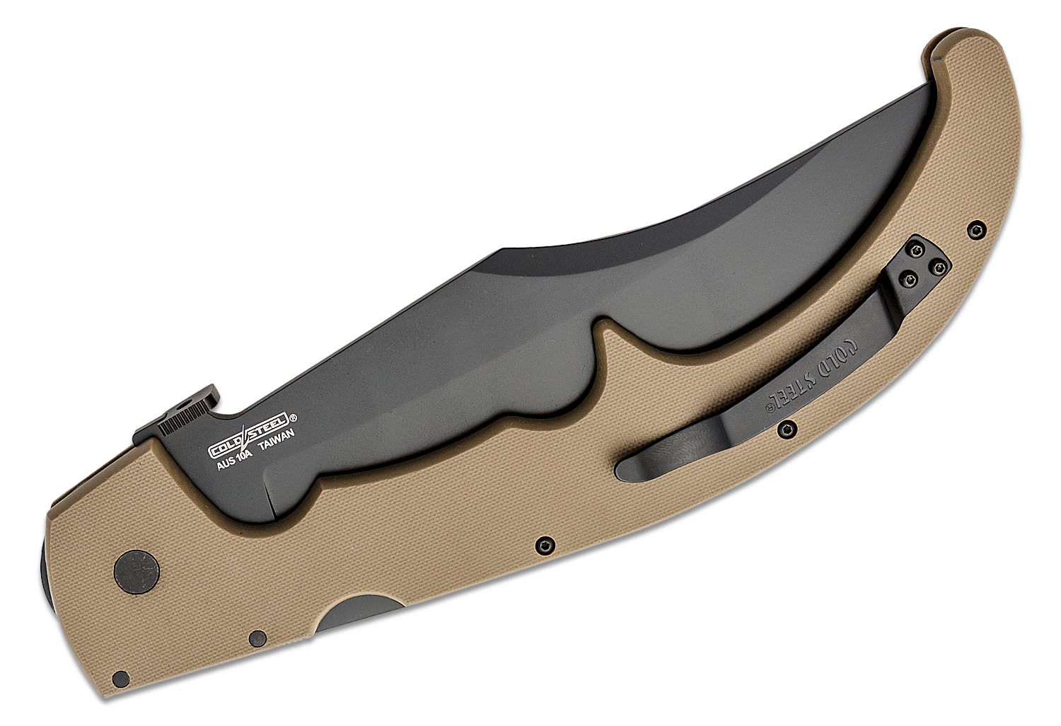 Cold Steel XL Espada Lockback Knife Black G10 Handle Plain