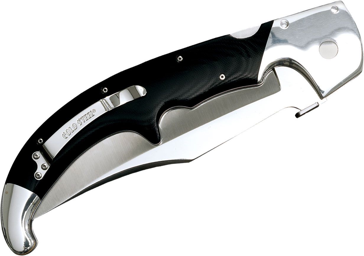 Cold Steel XL Espada Extra Large Folding Knife (7.5 Inch CTS-XHP Plain  Satin Blade) Aluminum and G10 Handles 62NCX