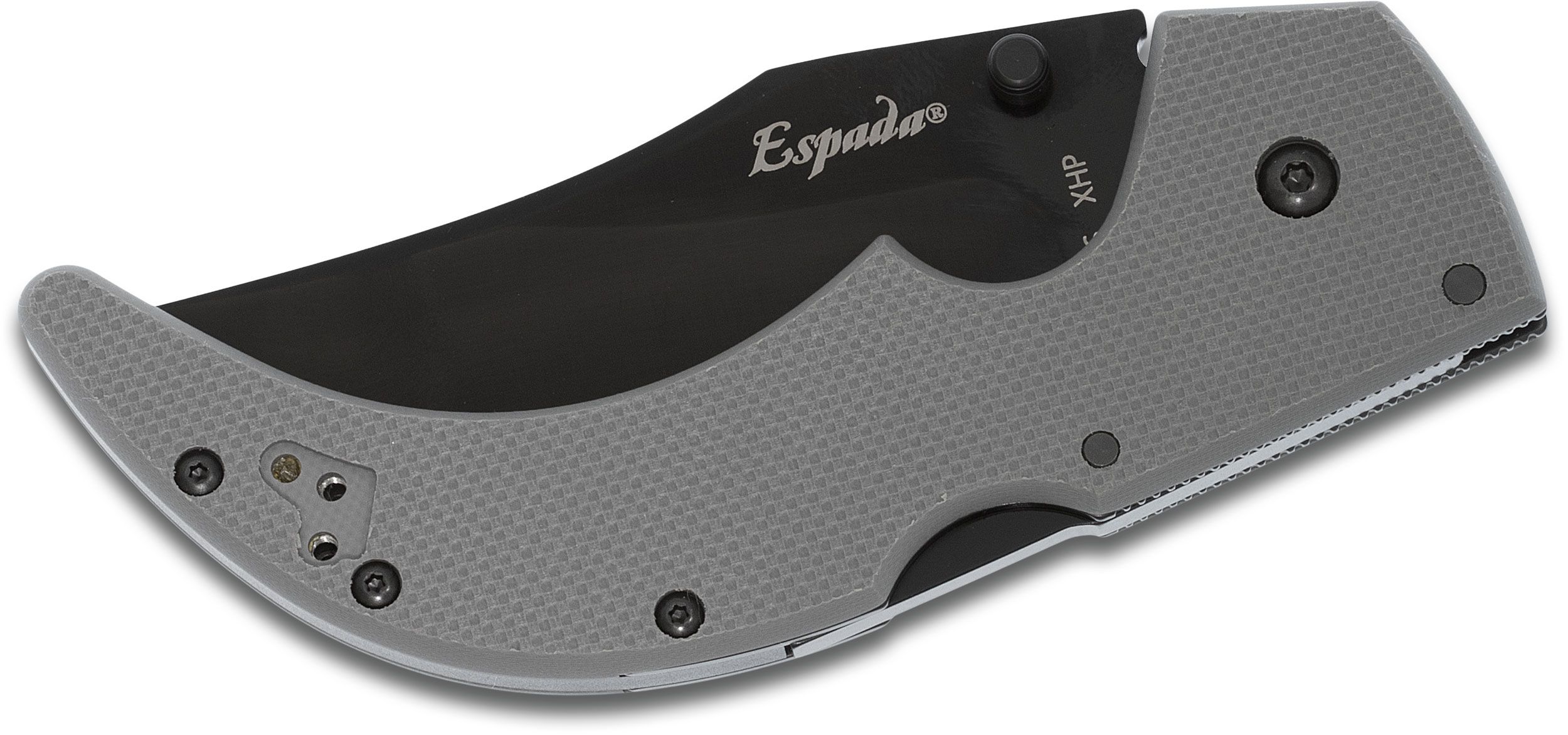 Cold Steel XL Espada Extra Large Folding Knife (7.5 Inch CTS-XHP Plain  Satin Blade) Aluminum and G10 Handles 62NCX